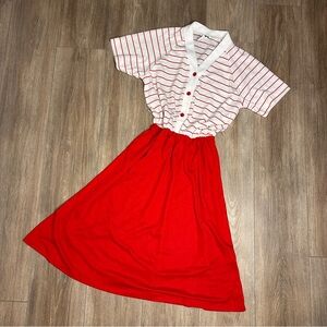 Vintage Cari B striped dress